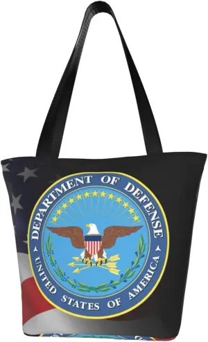United States Department Of Defense Seal Fashion Shoulder Bag Large Capacity For Man Or Woman