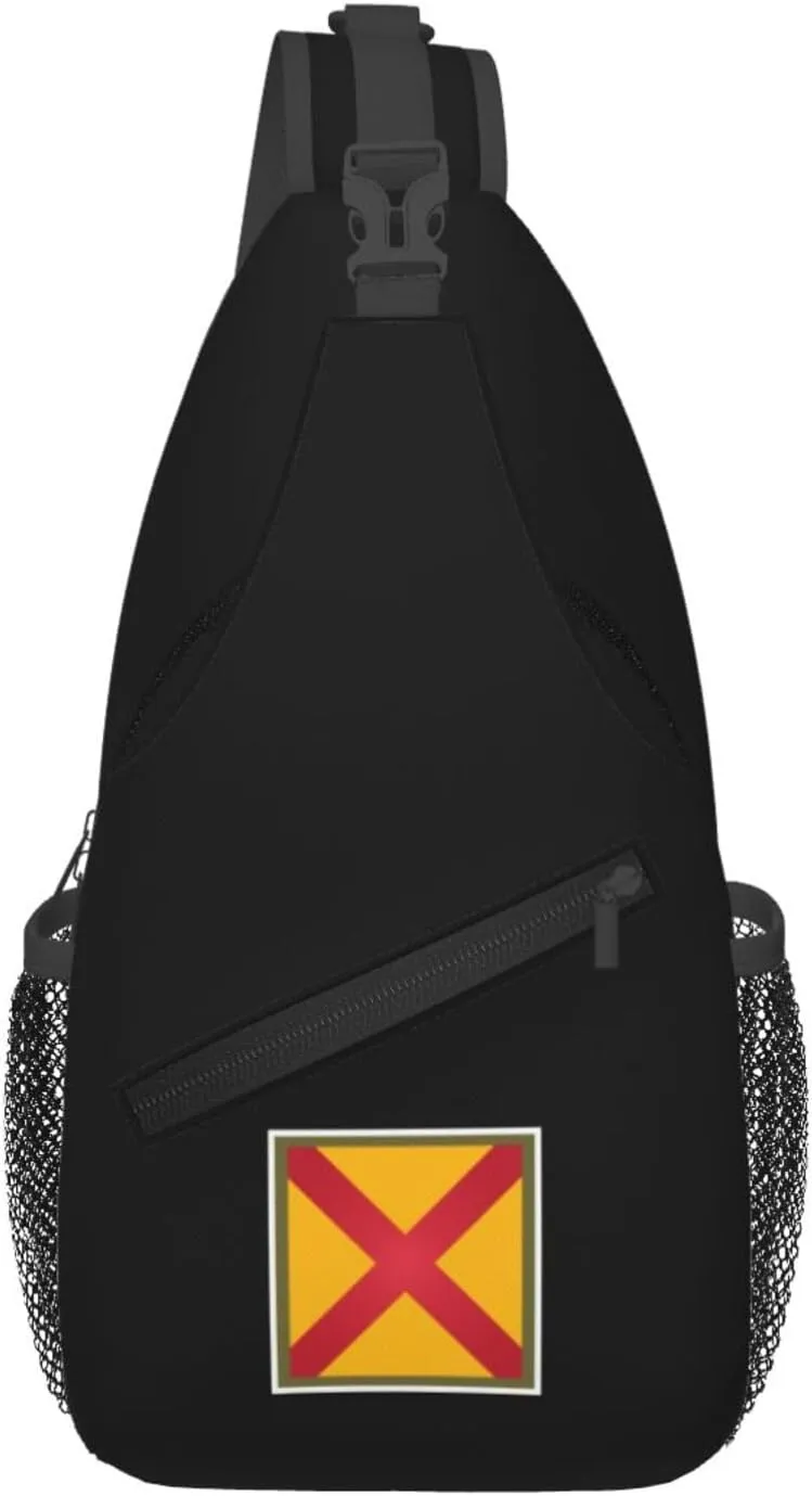 Us 63rd Cavalry Division Crossbody Bags For Women Men Chest Backpack Gym Shoulder Bag Travel Outdoor Sports Casual Crossbody Bags