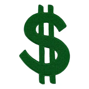 USD Money Patch Iron-On Embroidered Patch for Apparel