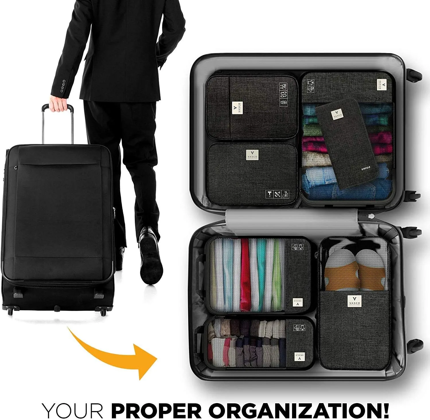 VASCO Compression Packing Cubes for Travel