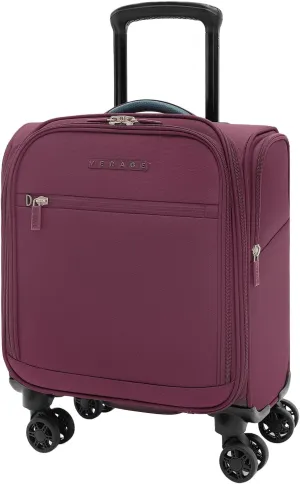 Verage Underseat Carry On Luggage with Wheels & USB Port,14 inch Wheeled Spinner Carry-on Luggages Bags for Airlines, Lightweight Overnight Suitcase for Men Women (14-Inch Compact Underseat Pro)