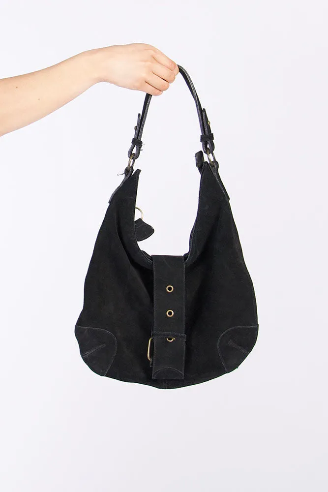 Vintage Suede Shoulder Bag