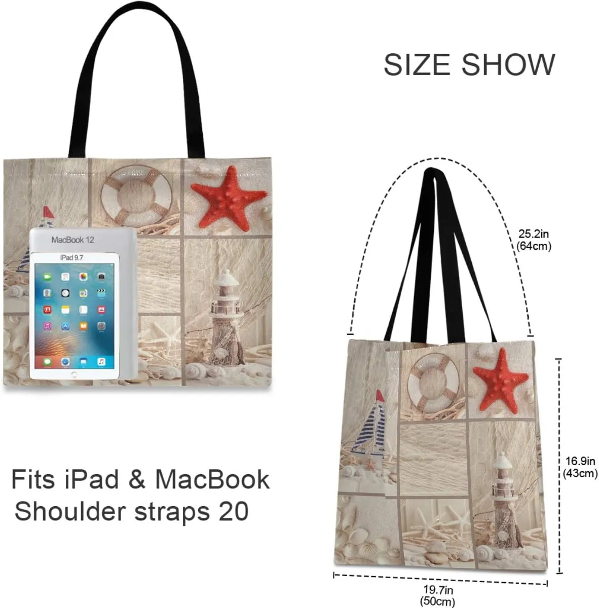 visesunny Large Tote Bag Shoulder Bag Shopping Casual Travel Bag Handbags for Women Lady Girl Teens Gym Beach Daily