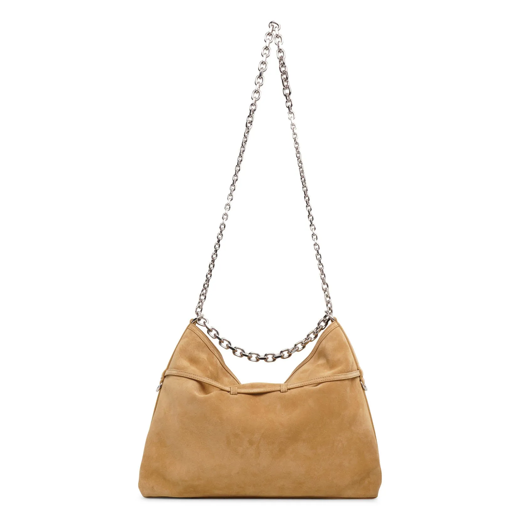 Voyou medium beige chain bag