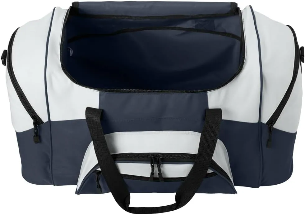 West Virginia University Duffel Bag LARGE WVU Suitcase or Gym Sports Gear Bag (Navy)