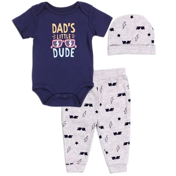 WILD CHILD! Boys Newborn 3-Piece Pant Set