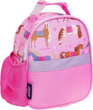 Wildkin Insulated Clip-in Lunch Box for Kids - Ideal for Kids’ Snacks, School & Travel - Horses