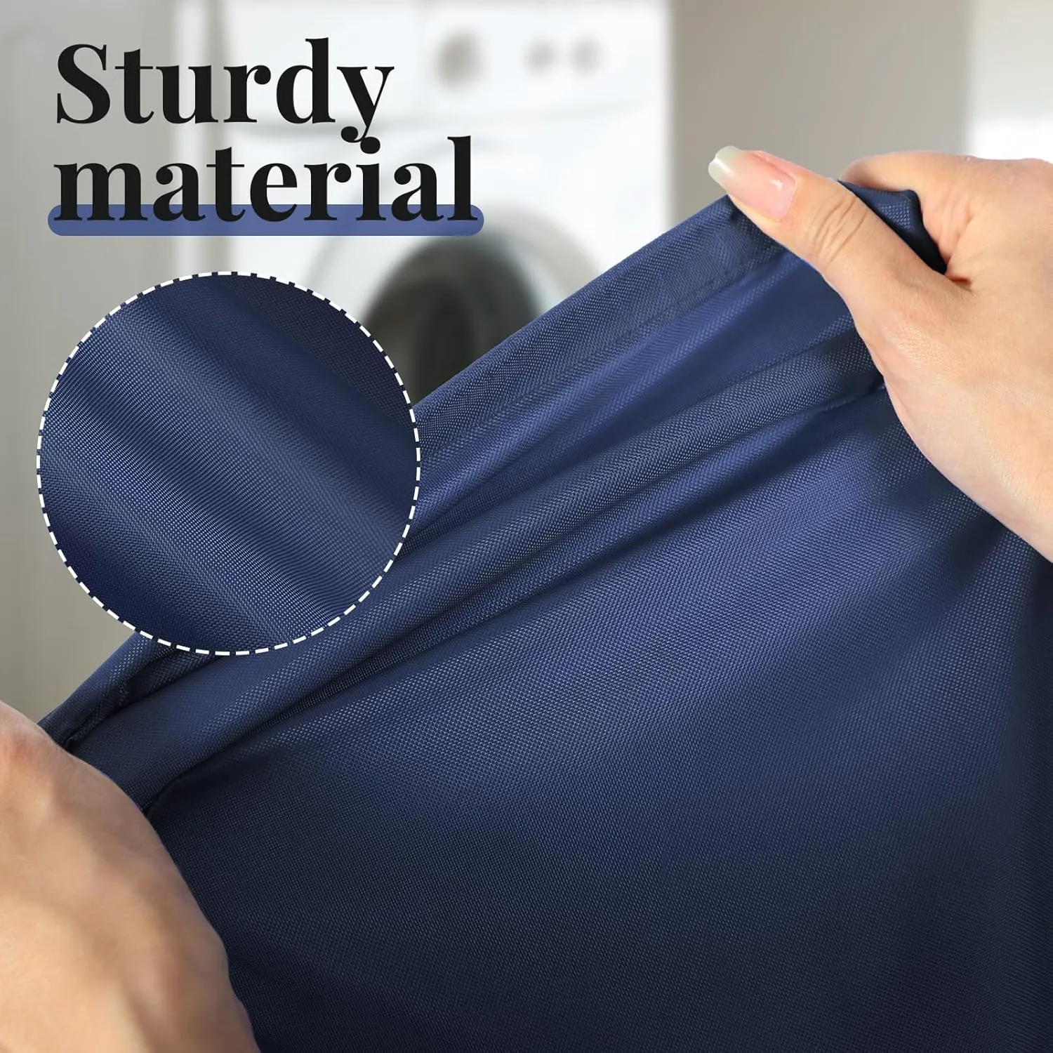 Woanger 12 Pack 28 x 45 Inch Extra Large Laundry Bags Bulk Washable Travel Laundry Bag with Drawstring Closure Large Dirty Clothes Organizer for College Dorm Home Hotel Camping(Navy Blue)