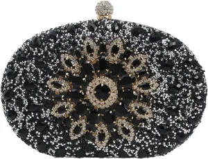 Women Evening Bag Rhinestone Clutch Purse Sparkly Sequin Handbag