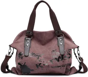 Women Shoulder bags Vintage Hobo Canvas Handbag Top Handle Tote Crossbody Purses