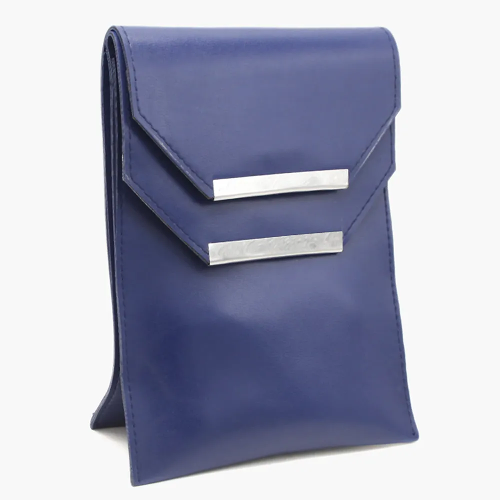 Women's Mobile Shoulder Pouch - Navy Blue