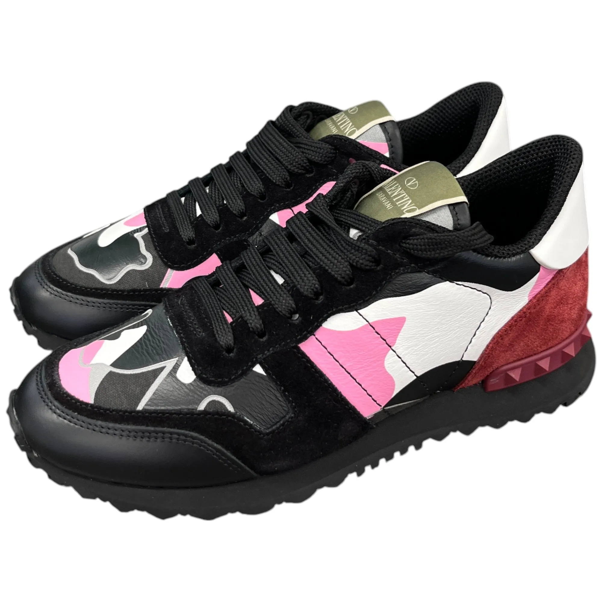 Women's Rockrunner Camouflage Low Trainers Black Size EU 35.5 / UK 2.5