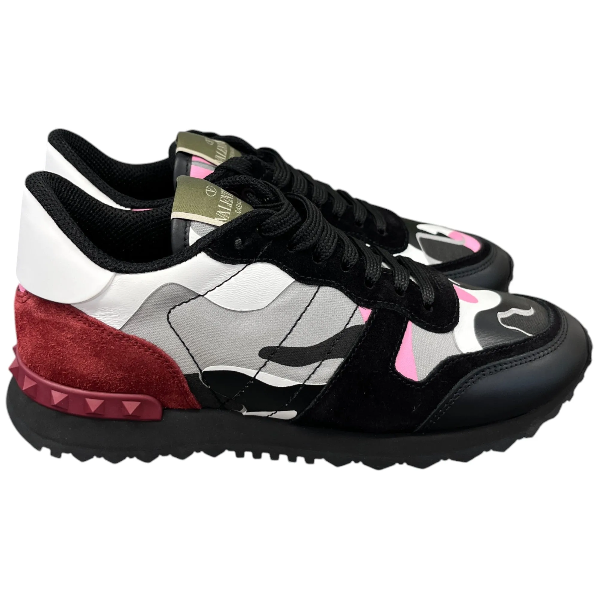 Women's Rockrunner Camouflage Low Trainers Black Size EU 35.5 / UK 2.5