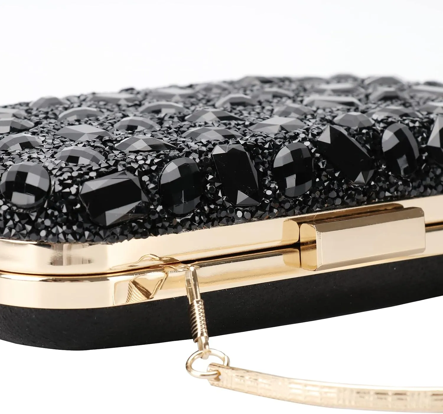 Womens Sparkly Rhinestone Sequin Glitter bag Clutch Evening Handbag Shoulder Bags Purse for Wedding Party Prom