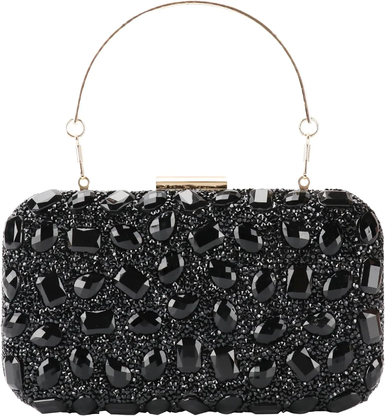 Womens Sparkly Rhinestone Sequin Glitter bag Clutch Evening Handbag Shoulder Bags Purse for Wedding Party Prom