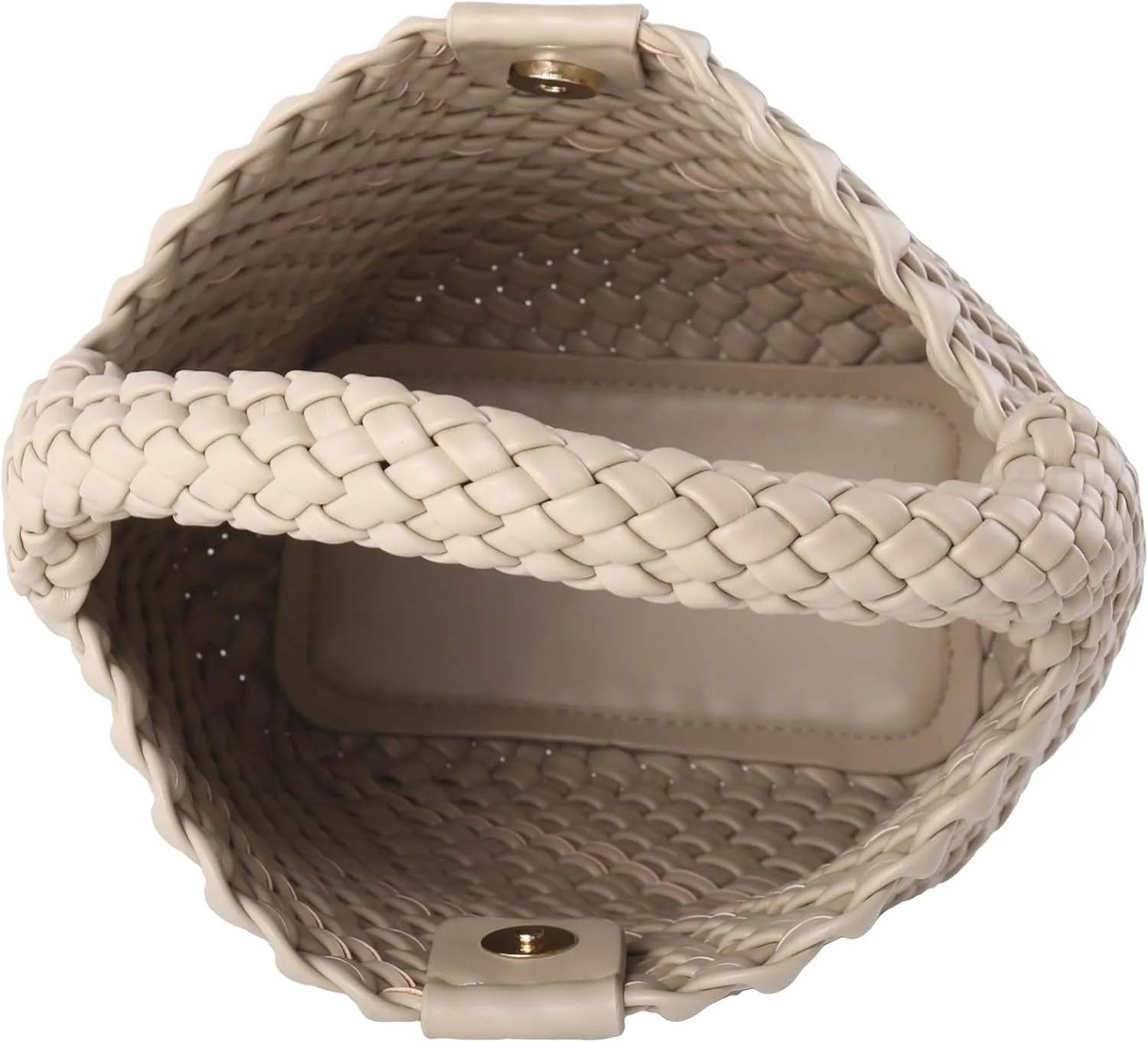 Woven Bag for Women Vegan Leather Tote Bag Travel Handbag and Purse Retro Handmade Trending Hobo Bag