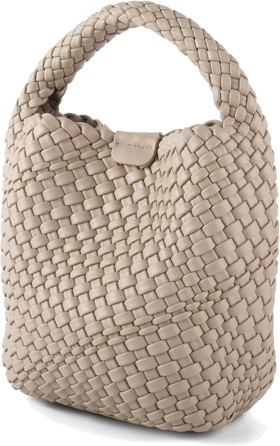 Woven Bag for Women Vegan Leather Tote Bag Travel Handbag and Purse Retro Handmade Trending Hobo Bag