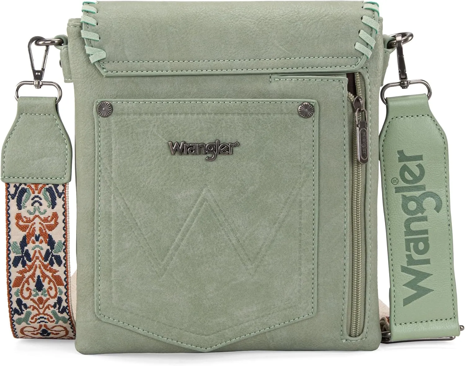 Wrangler Crossbody Bags for Women Vintage Hand Woven Shoulder Purse
