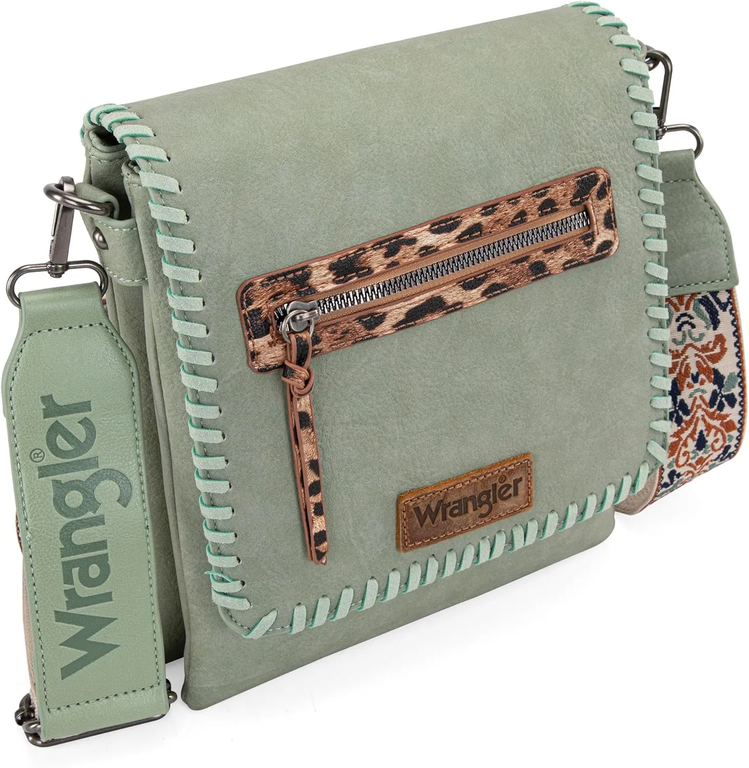 Wrangler Crossbody Bags for Women Vintage Hand Woven Shoulder Purse