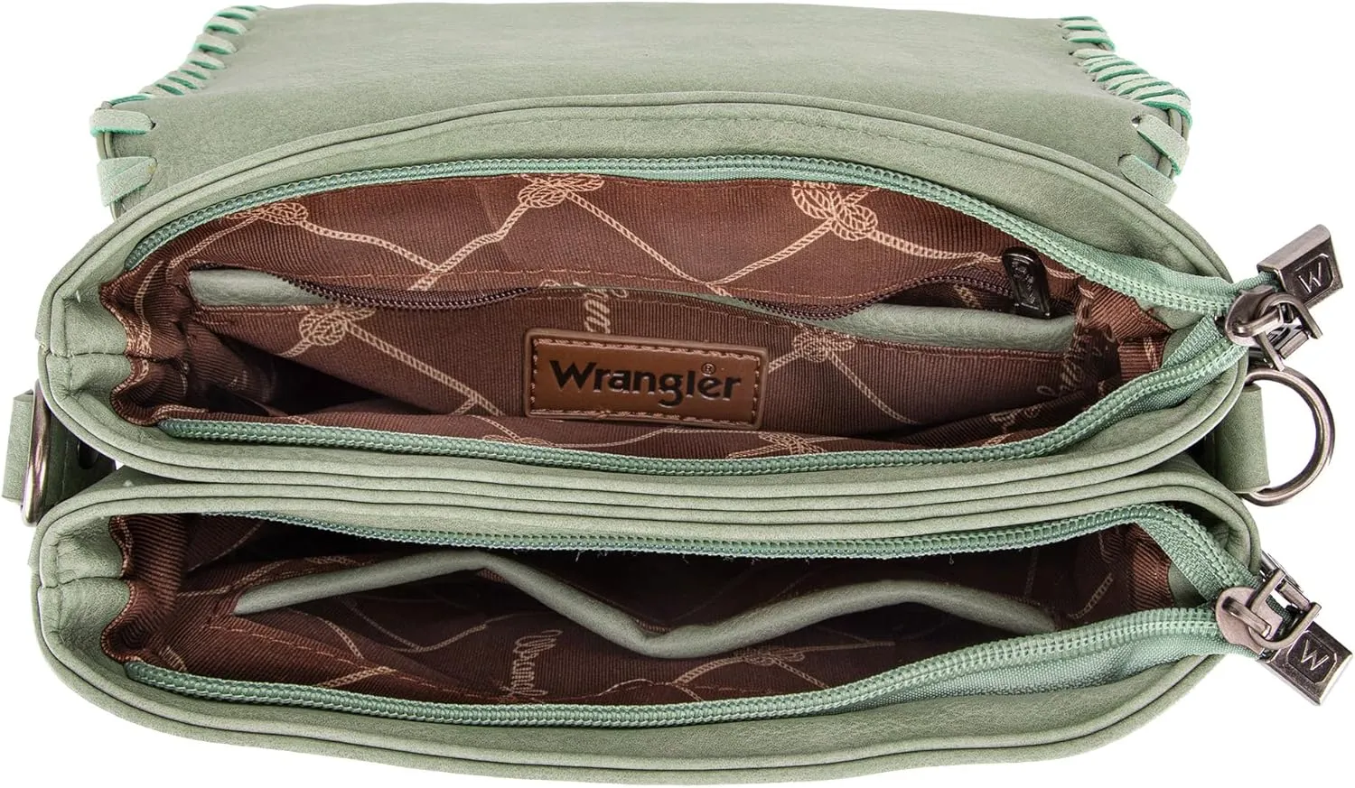 Wrangler Crossbody Bags for Women Vintage Hand Woven Shoulder Purse