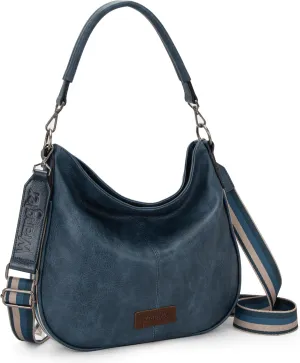 Wrangler Hobo Bags Large Crossbody Bag for Women Shoulder Purse Handbags with Adjustable Strap