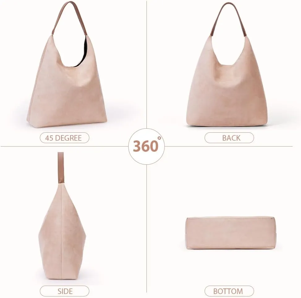 YFGBCX Tote Bags for Women Work Bags Suede Slouchy Bag Hobo Handbag Office Tote Handbag