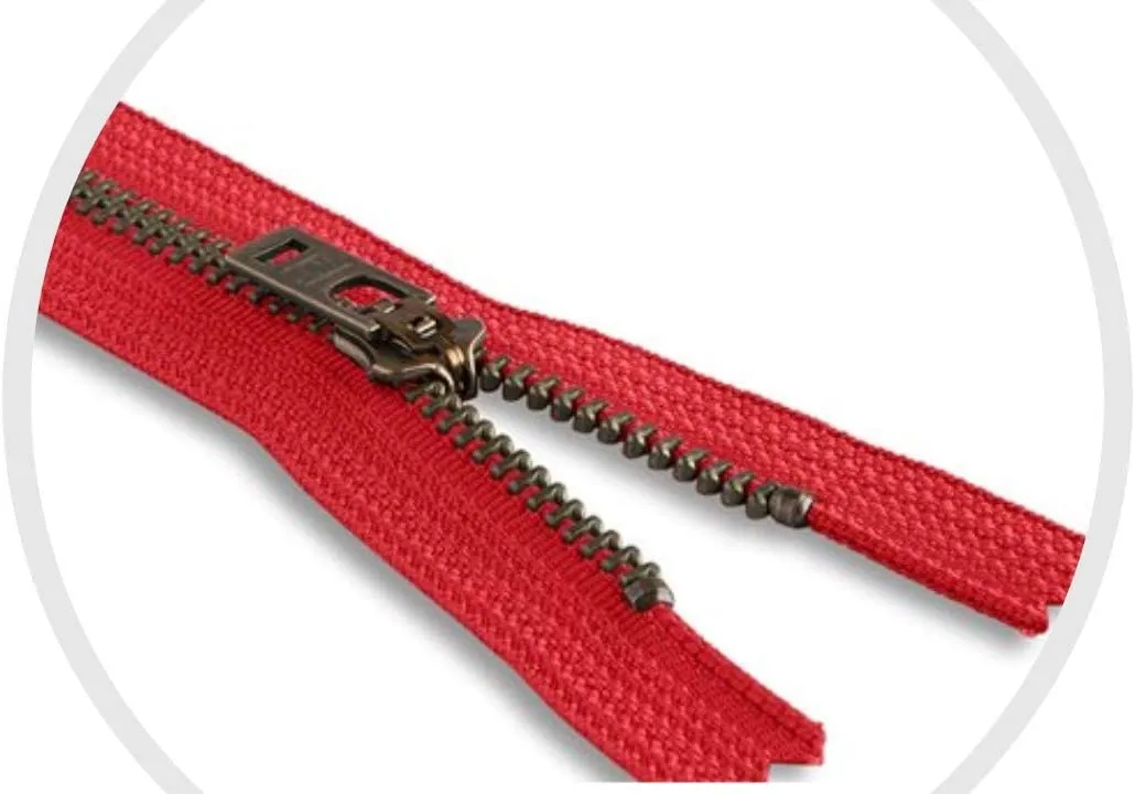 YKK #4.5 Antique Brass Jeans Zippers - Stock Colors