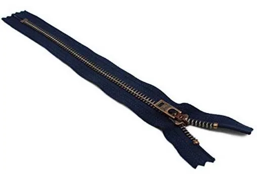 YKK #4.5 Antique Brass Jeans Zippers - Stock Colors