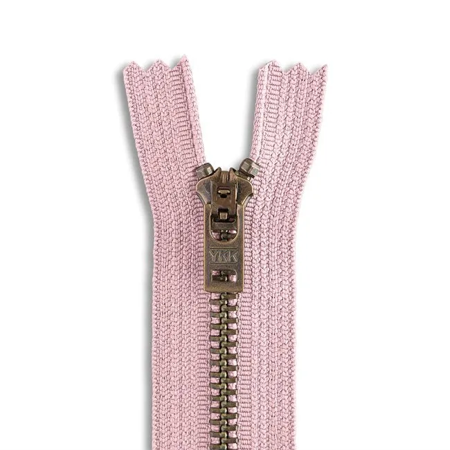 YKK #4.5 Antique Brass Jeans Zippers - Stock Colors