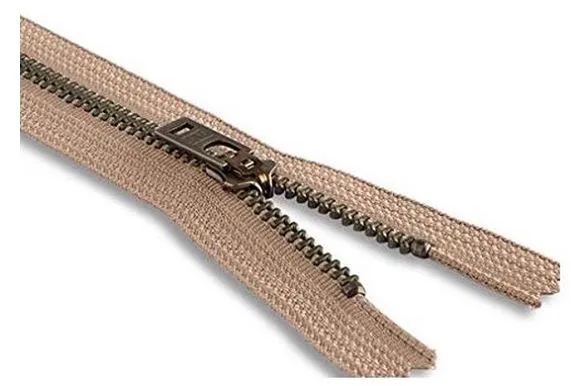 YKK #4.5 Antique Brass Jeans Zippers - Stock Colors