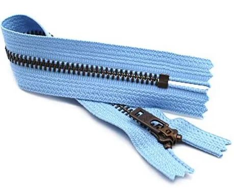 YKK #4.5 Antique Brass Jeans Zippers - Stock Colors