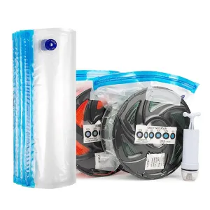 YOOPAI Filament Storage Bag Vacuum Kit-20Pack Cleaning Drying Sealed Bags for 3D Printer Filament with Desiccants/Humidity Indicator Cards/Hand Pump (Plastic 13.2 x 12.7inch)
